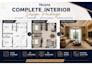 create complete interior design with 2d plans and 3d renders